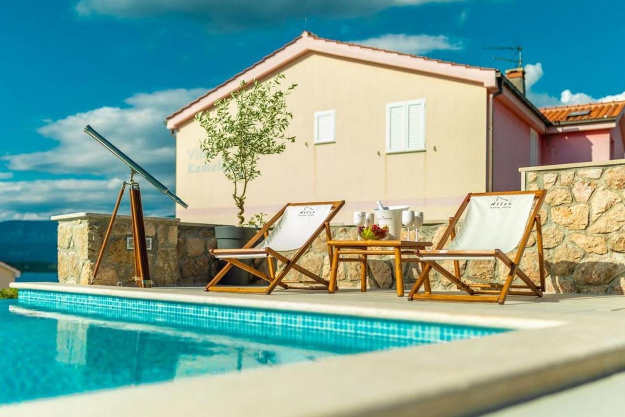 Luxury Villa Allen With Pool Klimno Szoba fotó
