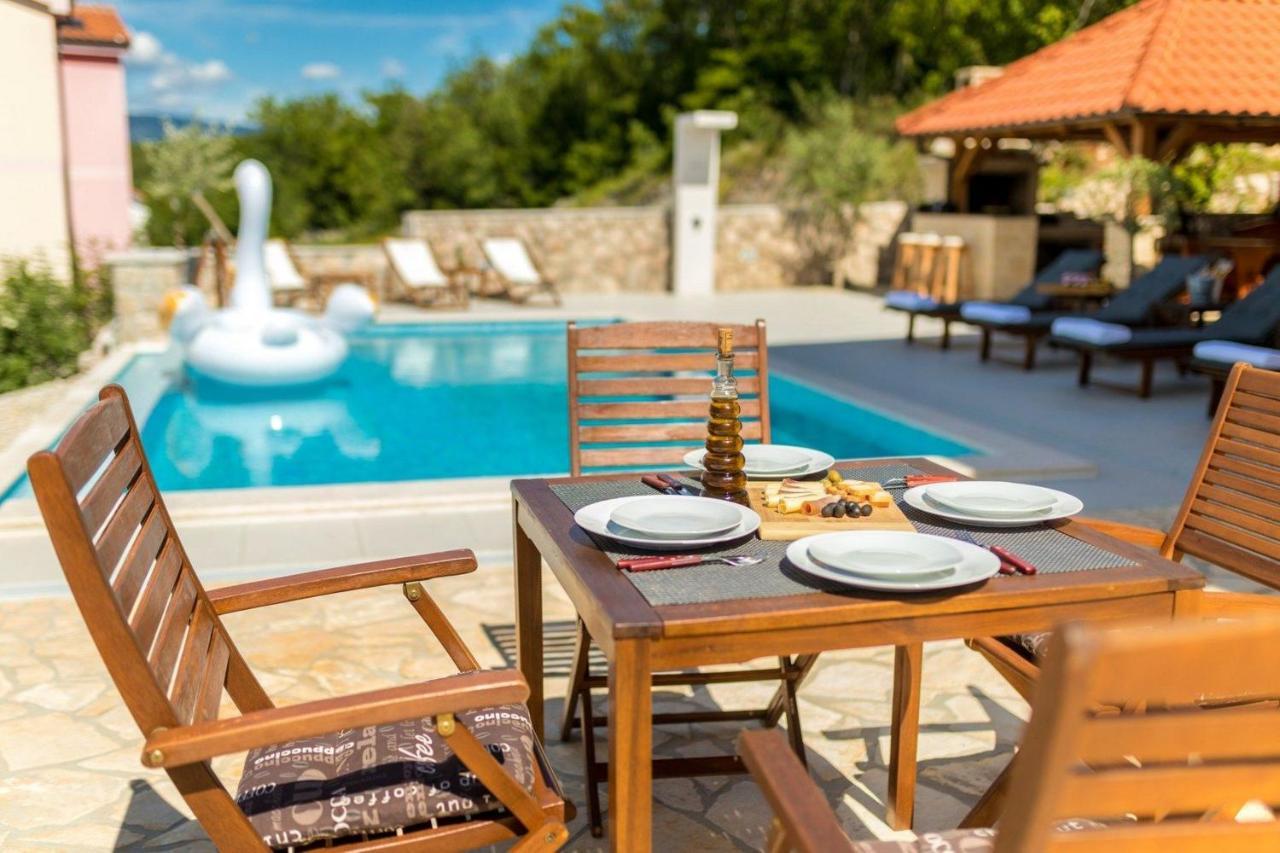 Luxury Villa Allen With Pool Klimno Szoba fotó