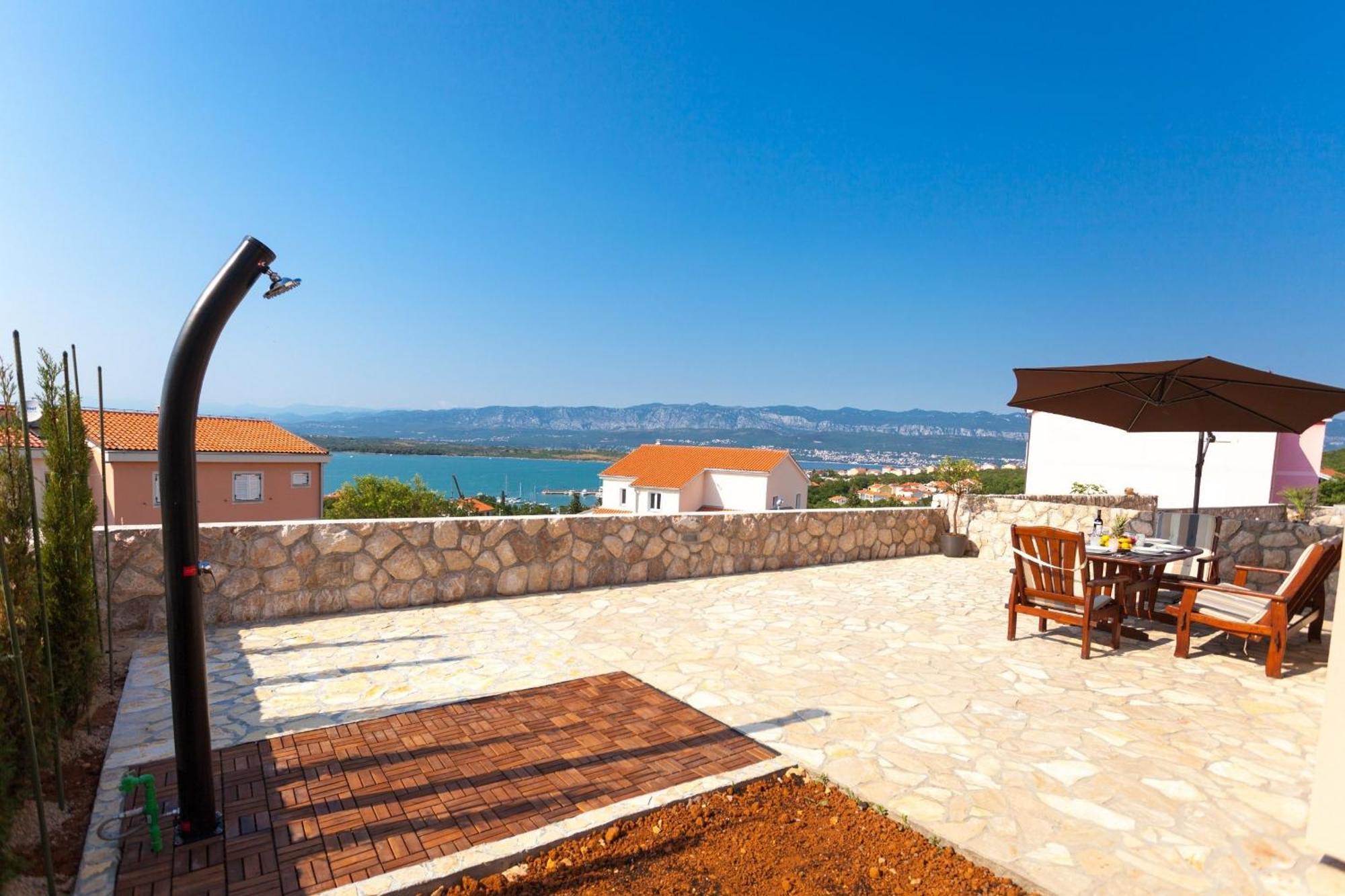 Luxury Villa Allen With Pool Klimno Szoba fotó