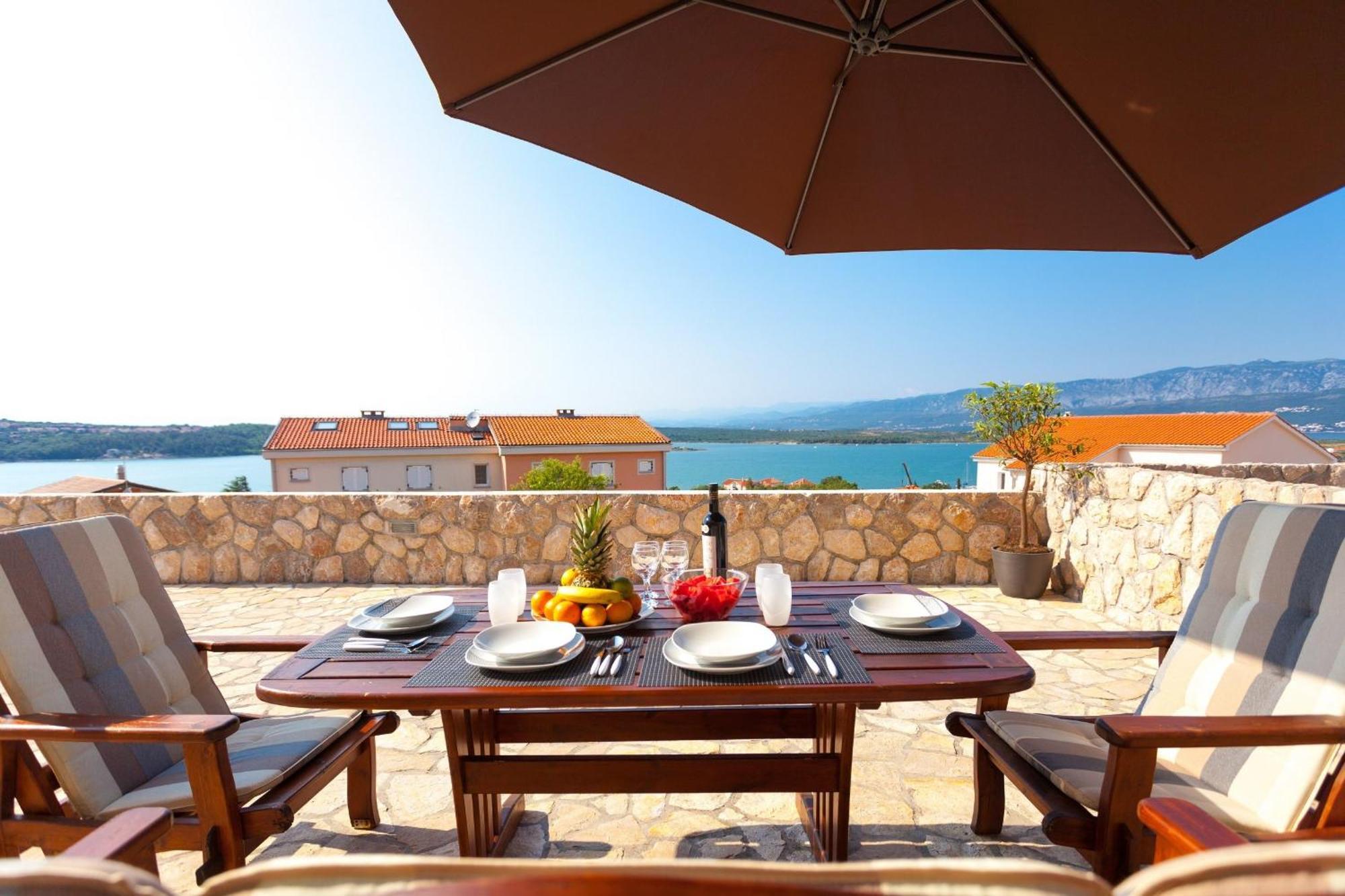 Luxury Villa Allen With Pool Klimno Szoba fotó
